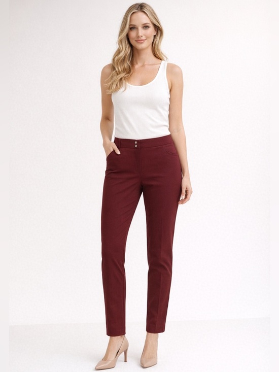 Banana Republic Pants - Banana Republic Women's Slim Ankle Pants in Burgundy